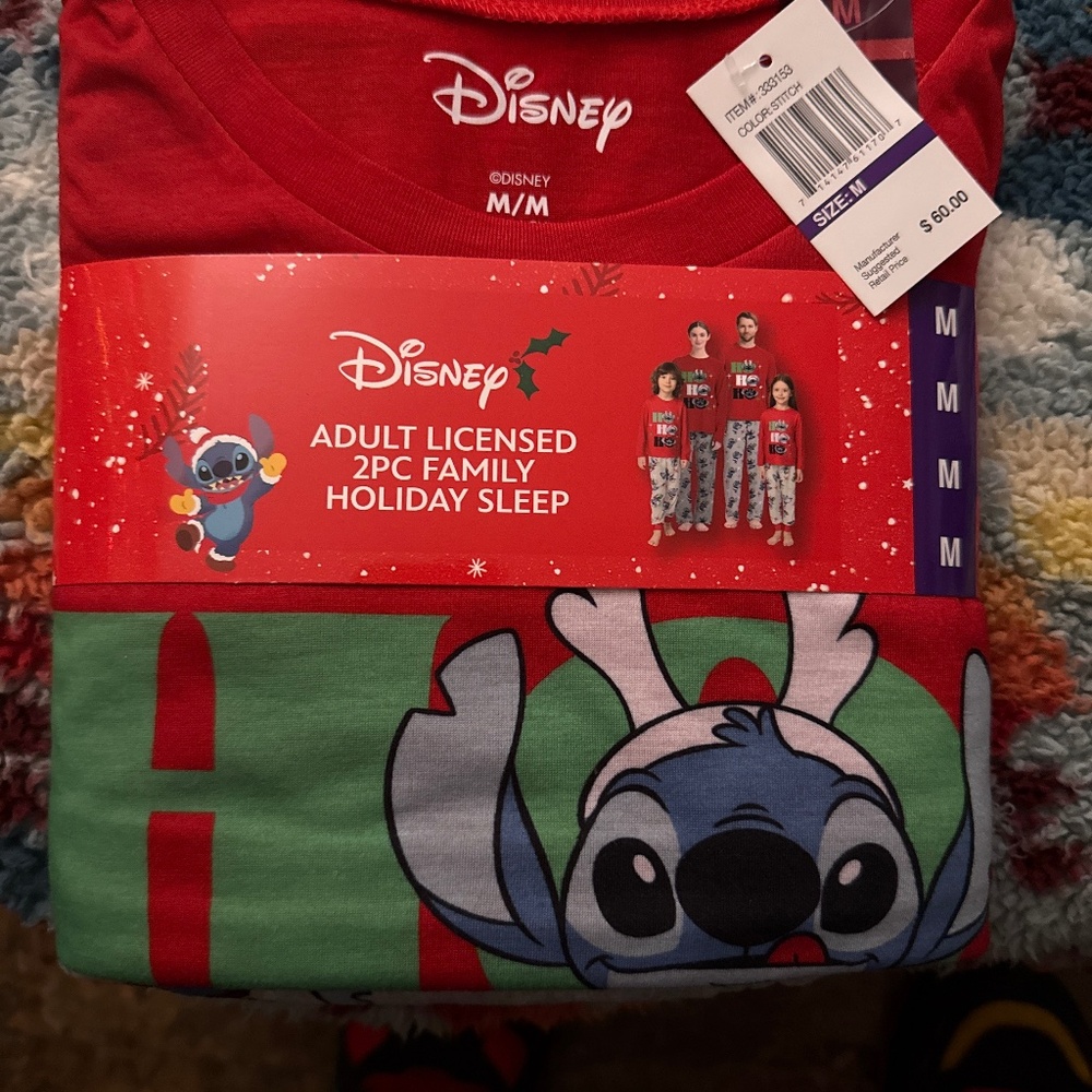 Disney Stitch 2 pc Adult Pajamas Sleepwear